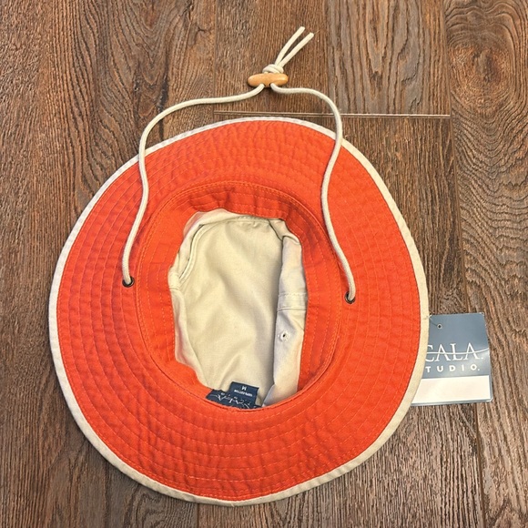 Scale Studio Women’s Wide Brim Sun Hat, M. Khaki and Orange. NWT. - Picture 3 of 5